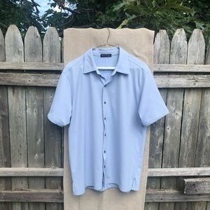 Blue shirtsleeve button up
